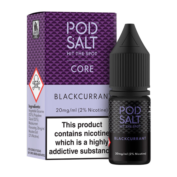 Podsalt Blackcurrant Nic Salt E-Liquid - Pod Salt Nicotine Salts Product Image