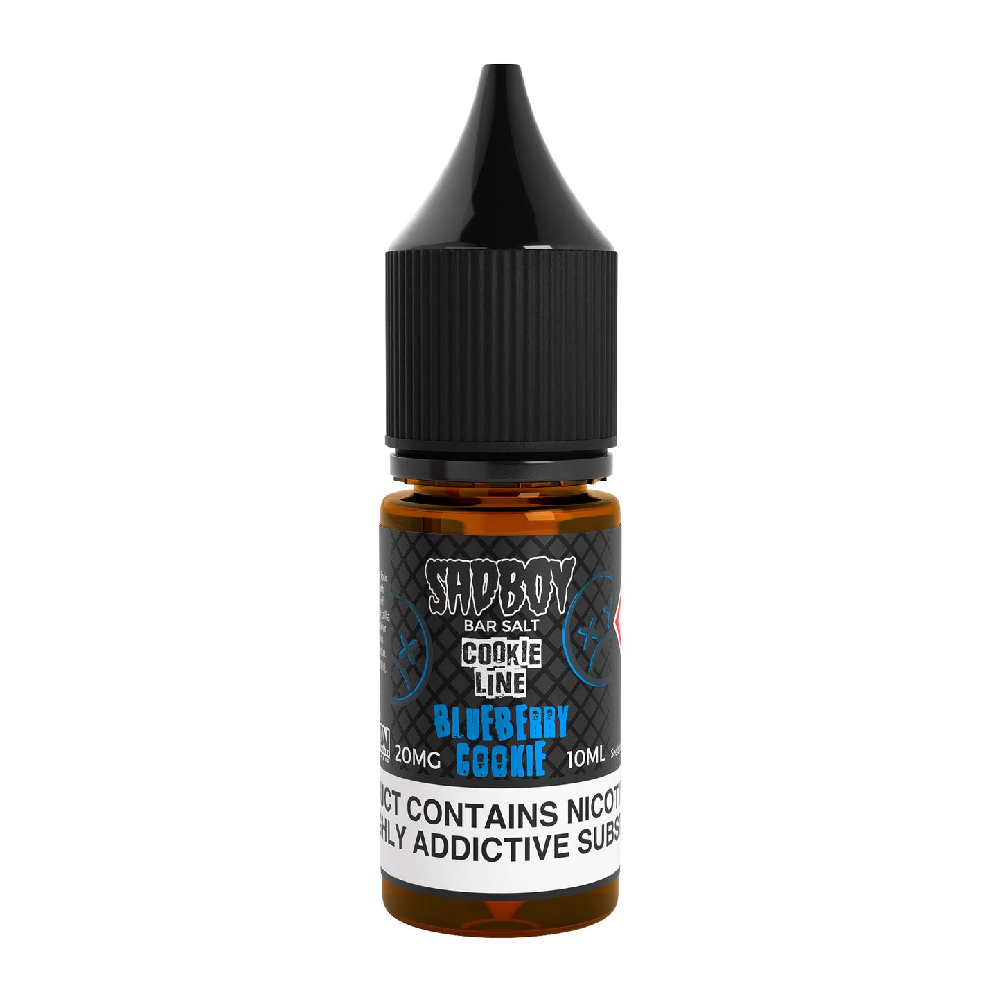 Sad Boy Blueberry Cookie Nicotine Salt E-Liquid Product Image - 10mg & 20mg vape liquid by Sad Boy