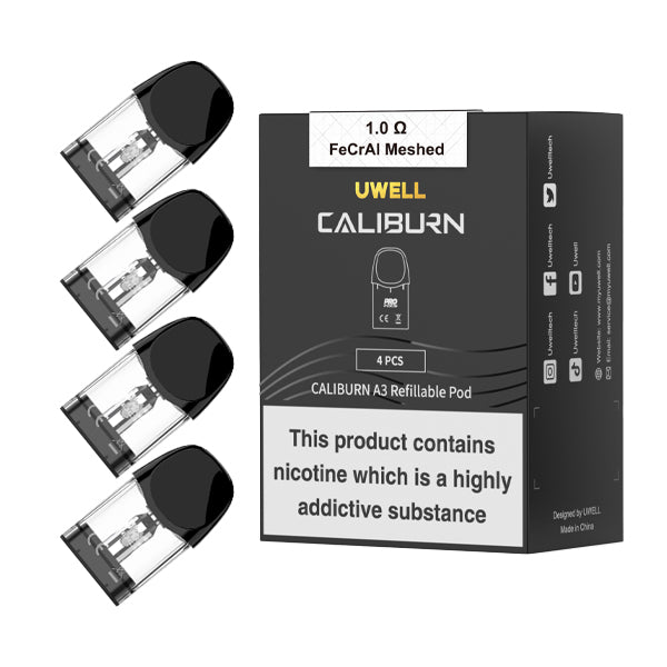 Uwell Caliburn A3 Replacement Pods Uwell Caliburn A3 Replacements Pods - .99 Uwell Caliburn A3 Replacement Pods VapeHut UK Uwell Caliburn A3 Replacement Pods Uwell Caliburn A3 Replacements Pods - .99 Uwell Caliburn A3 Replacement Pods VapeHut UK