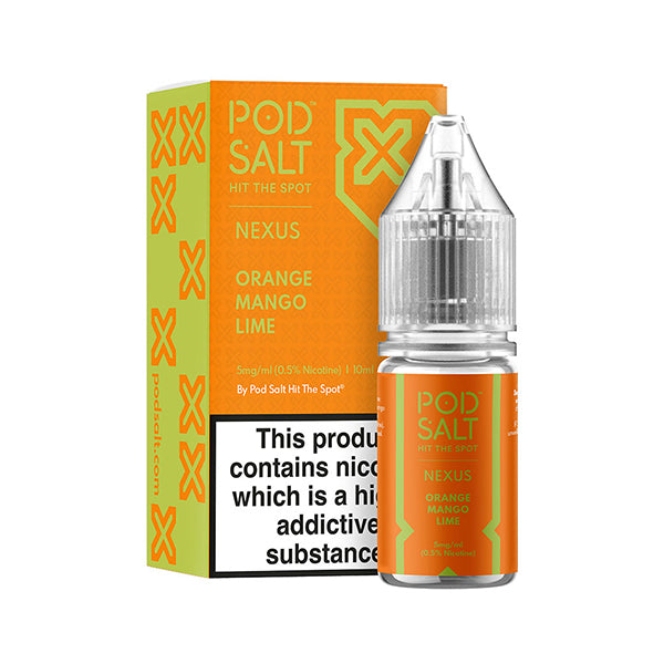 Podsalt Orange Mango Lime Nic Salt E-Liquid - Pod Salt Nicotine Salts Product Image