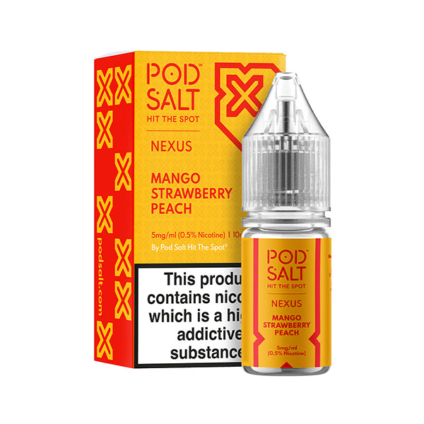 Podsalt Mango Strawberry Peach Nic Salt E-Liquid - Pod Salt Nicotine Salts Product Image