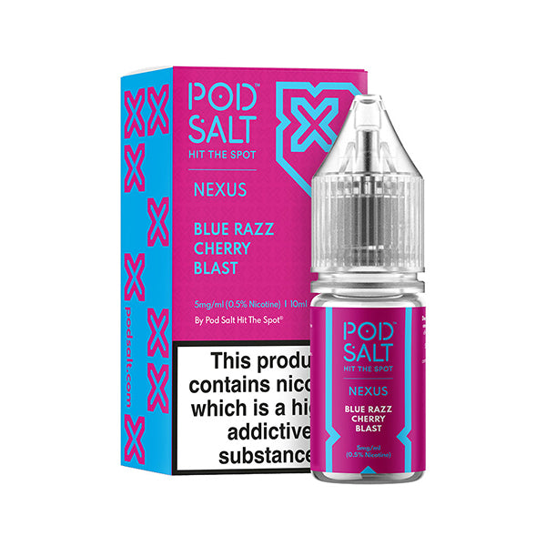 Podsalt Blue Razz Cherry Blast Nic Salt E-Liquid - Pod Salt Nicotine Salts Product Image