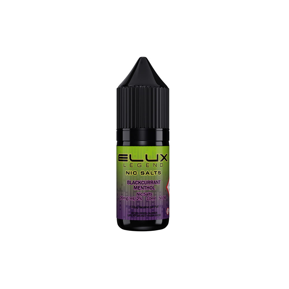 ELUX Legend Blackcurrant Menthol Nicotine Salt E-liquid Vape Juice