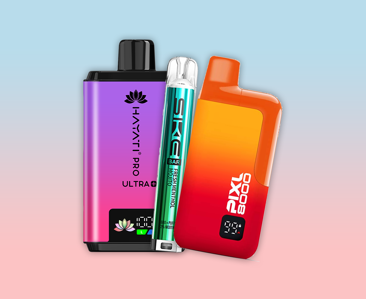 Disposable vape alternatives, prefilled pod kits from leading brands including Hayati, SKE, PIXL, Lost Mary, Elf Bar and more.
