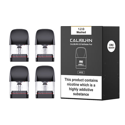 Uwell Caliburn G3 Refillable Replacement Pods - 1.2Ω