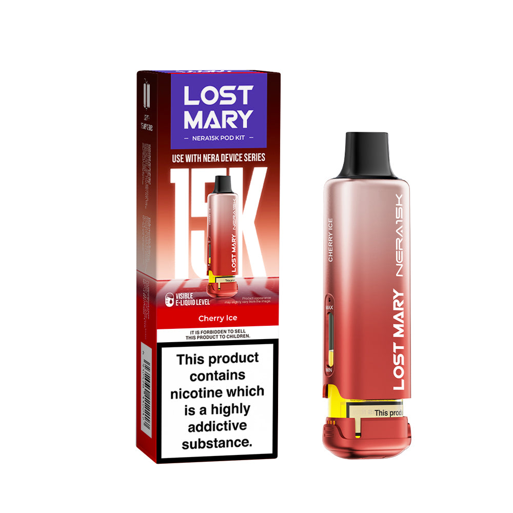 Cherry Ice Flavour Lost Mary Nera 15K Replacement Prefilled Pod