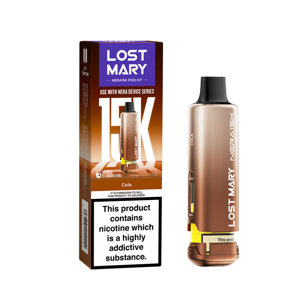 Cola Flavour Lost Mary Nera 15K Replacement Prefilled Pod