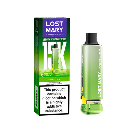 Lemon Lime Flavour Lost Mary Nera 15K Replacement Prefilled Pod