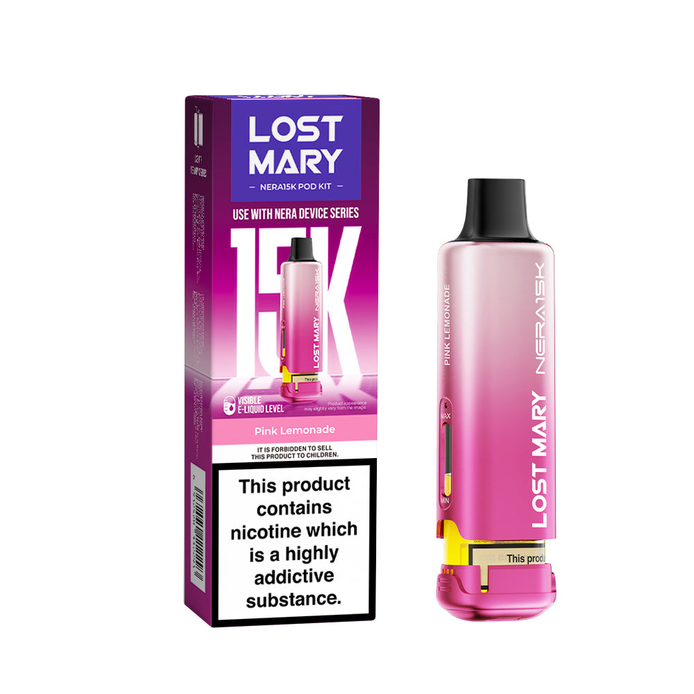 Pink Lemonade Flavour Lost Mary Nera 15K Replacement Prefilled Pod