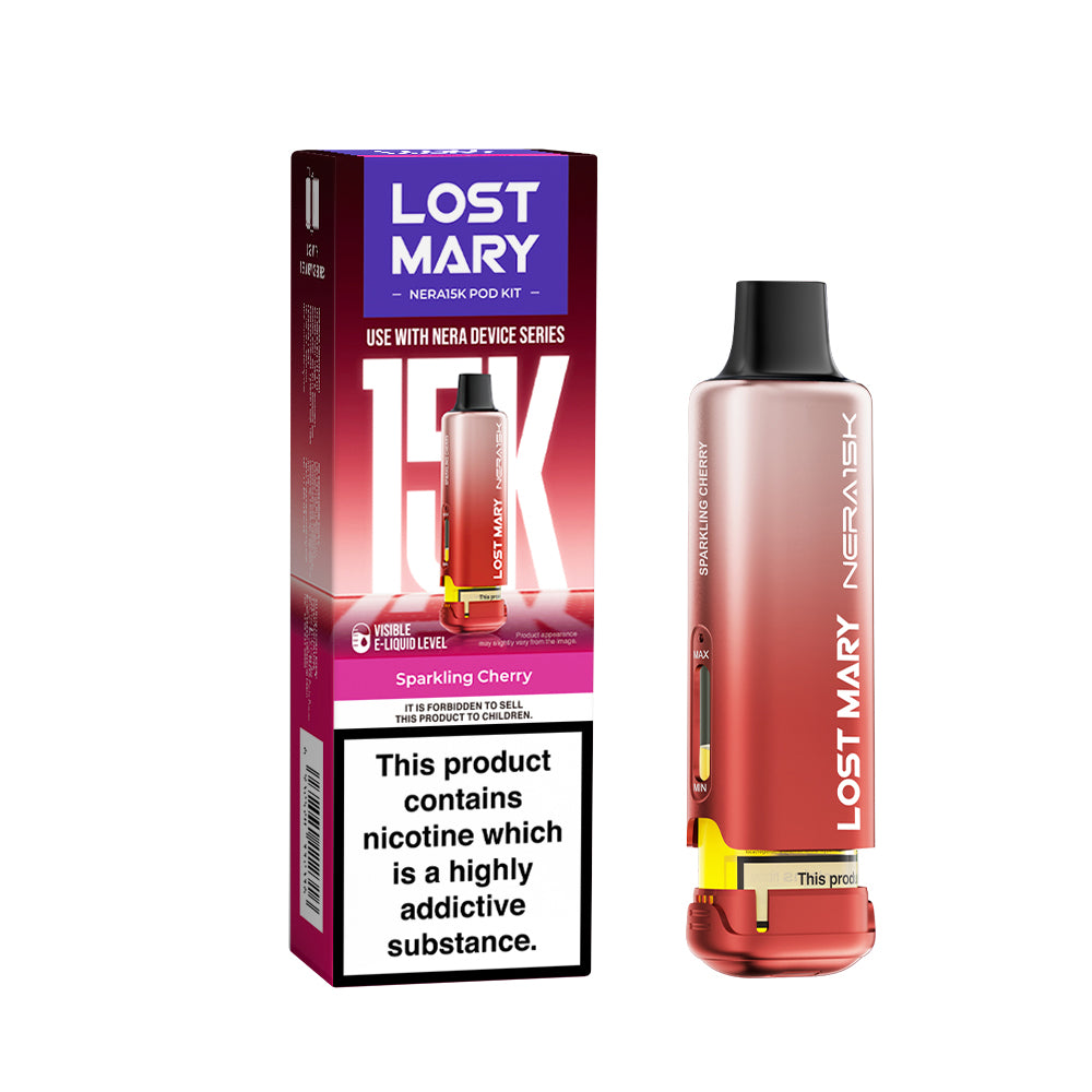 Sparkling Cherry Flavour Lost Mary Nera 15K Replacement Prefilled Pod