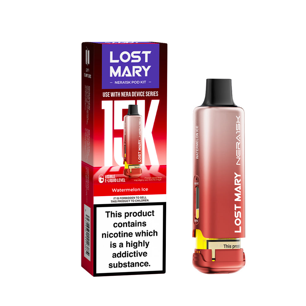 Watermelon Ice Flavour Lost Mary Nera 15K Replacement Prefilled Pod