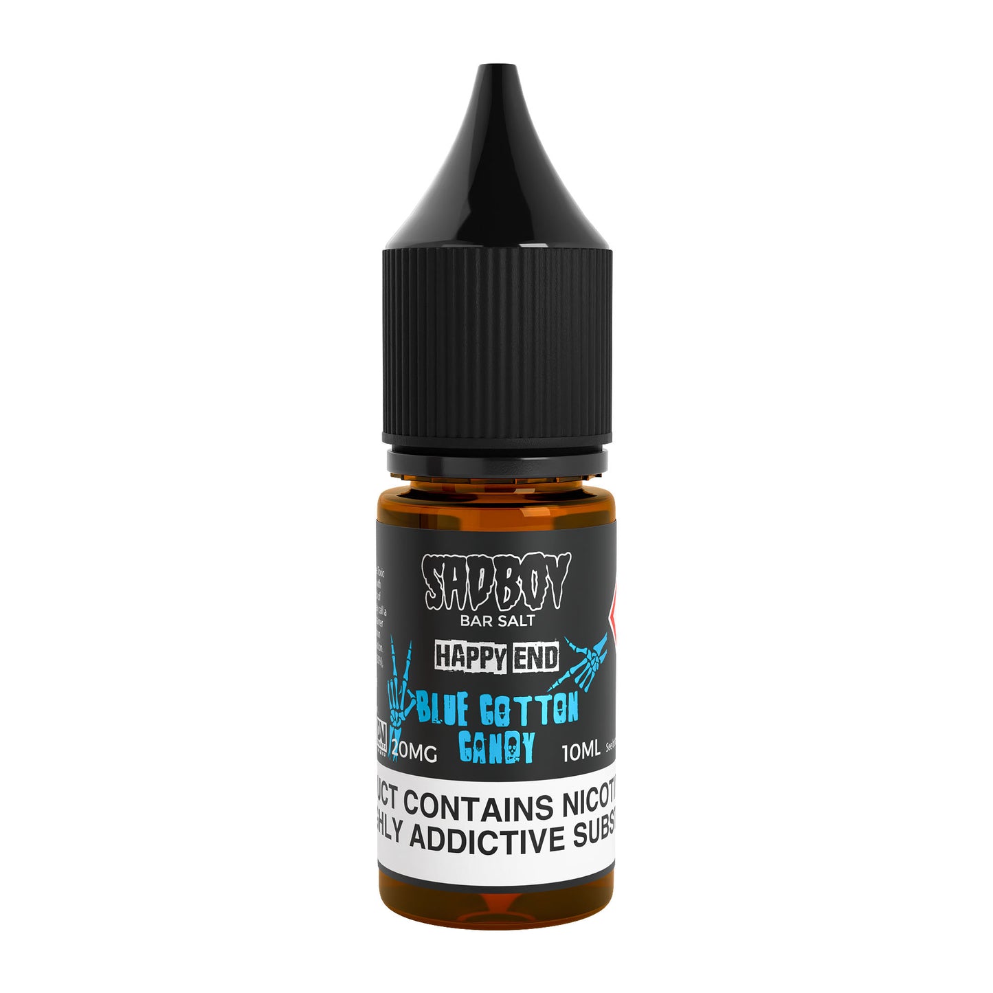 Sad Boy Blue Cotton Candy Nicotine Salt E-Liquid Product Image - 10mg & 20mg vape liquid by Sad Boy