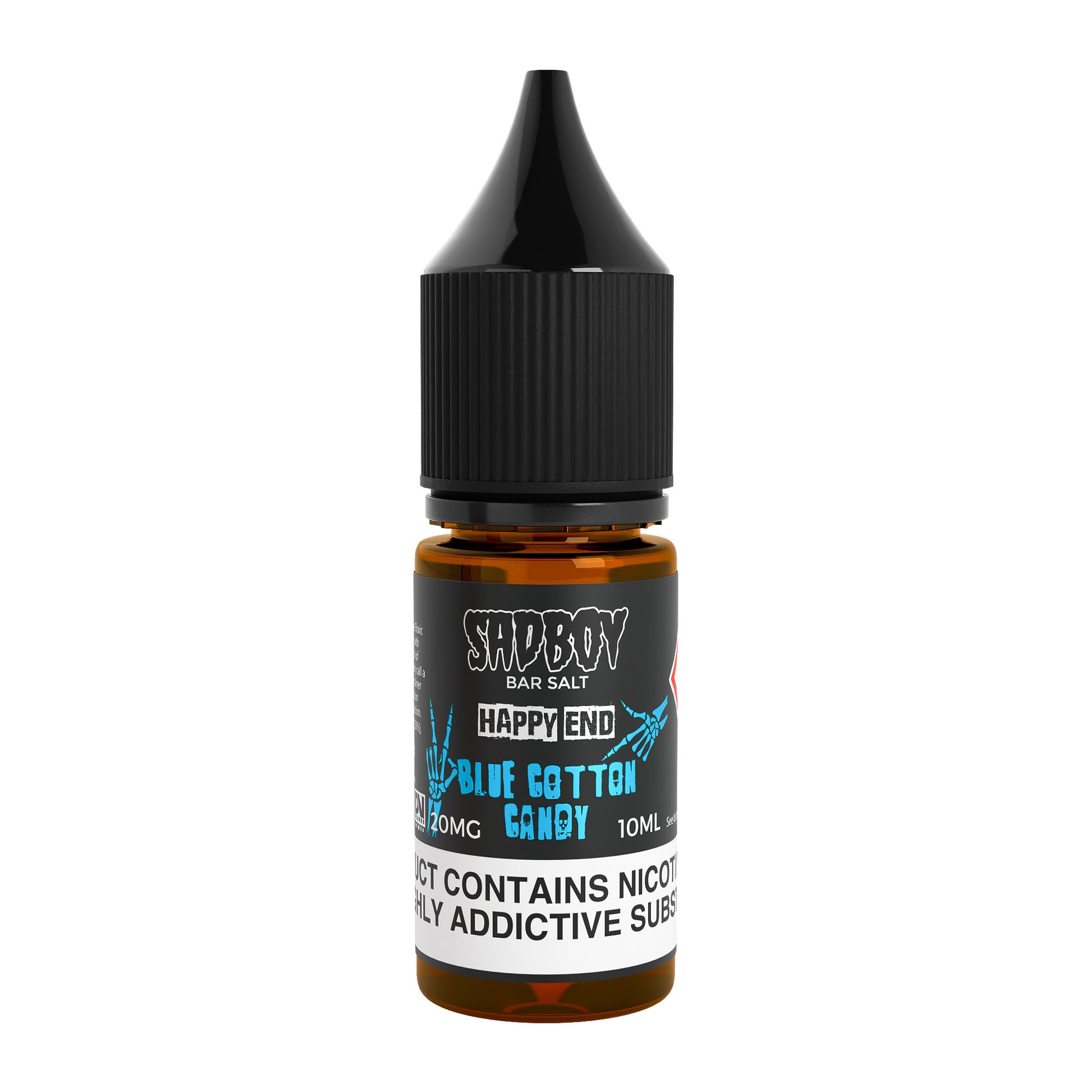 Sad Boy Blue Cotton Candy Nicotine Salt E-Liquid Product Image - 10mg & 20mg vape liquid by Sad Boy