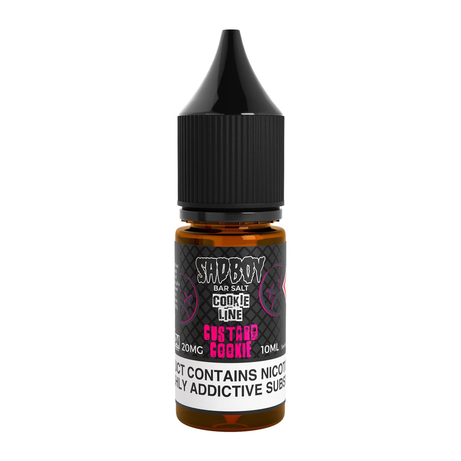 Sad Boy Custard Cookie Nicotine Salt E-Liquid Product Image - 10mg & 20mg vape liquid by Sad Boy