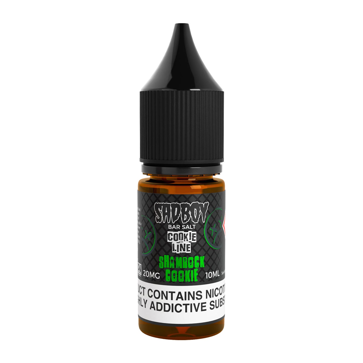 Sad Boy Shamrock Cookie Nicotine Salt E-Liquid Product Image - 10mg & 20mg vape liquid by Sad Boy