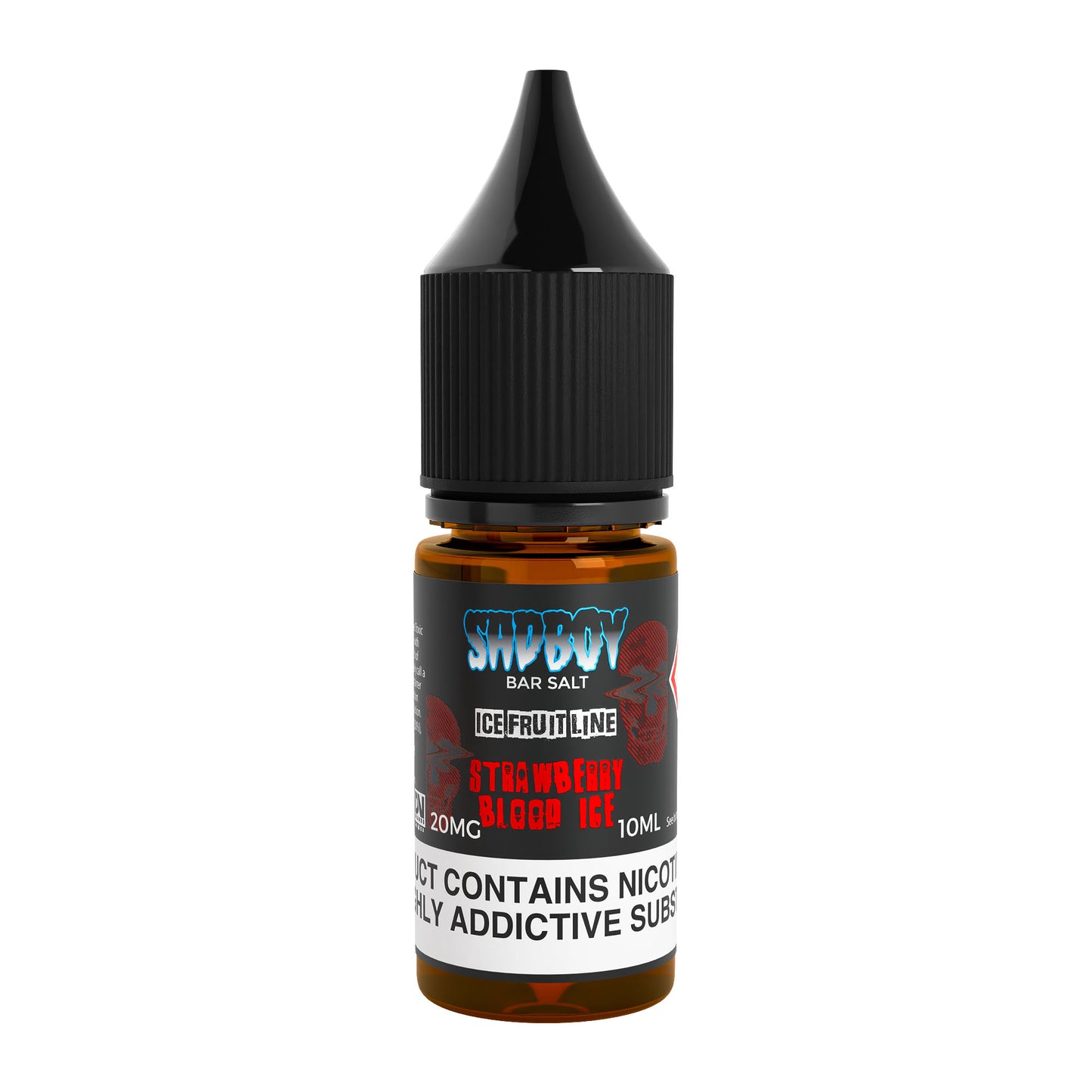 Sad Boy Strawberry Blood Ice Nicotine Salt E-Liquid Product Image - 10mg & 20mg vape liquid by Sad Boy
