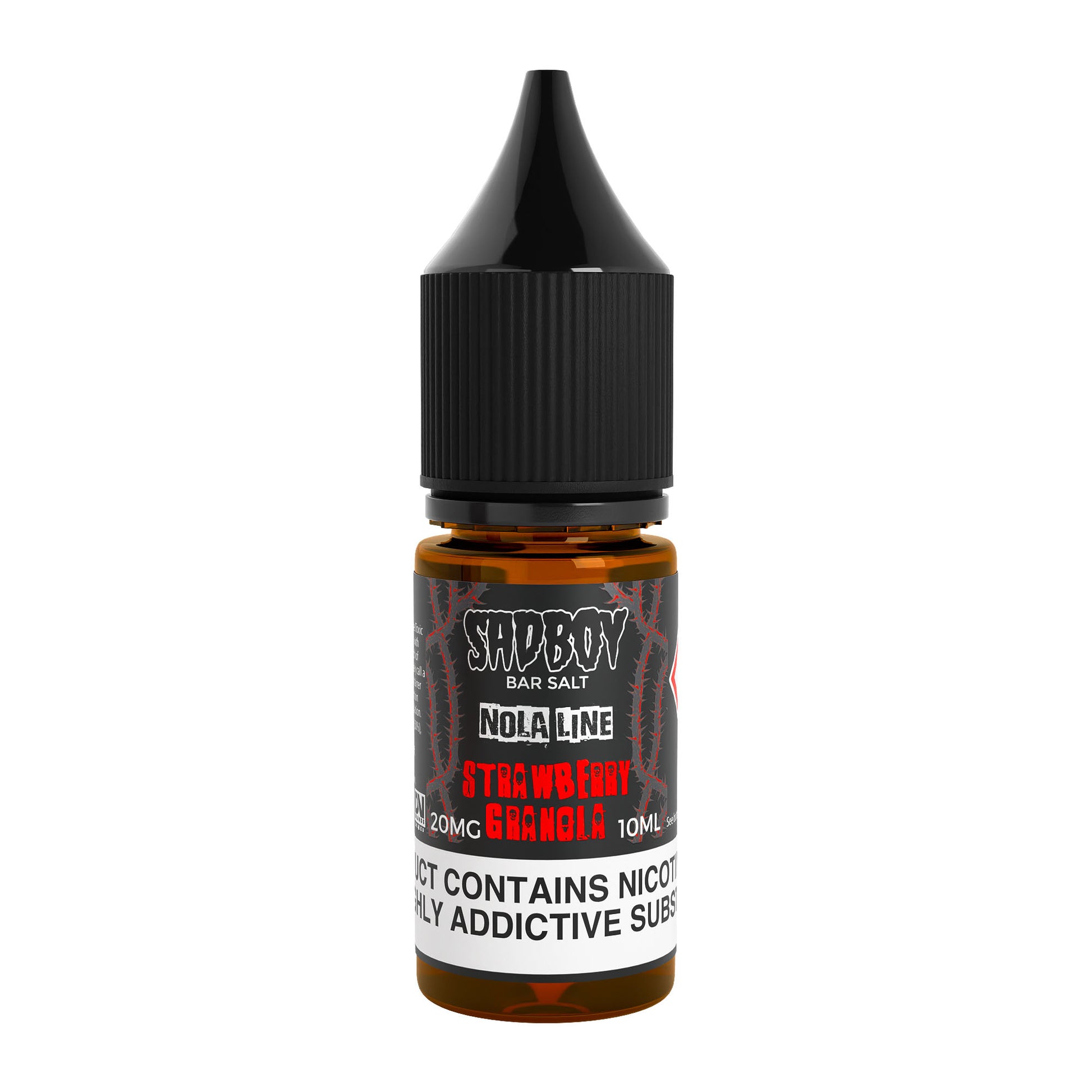 Sad Boy Strawberry Granola Nicotine Salt E-Liquid Product Image - 10mg & 20mg vape liquid by Sad Boy