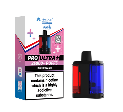 Hayati Pro Ultra+ 25K Replacement Prefilled Pods - Blue Razz GB 