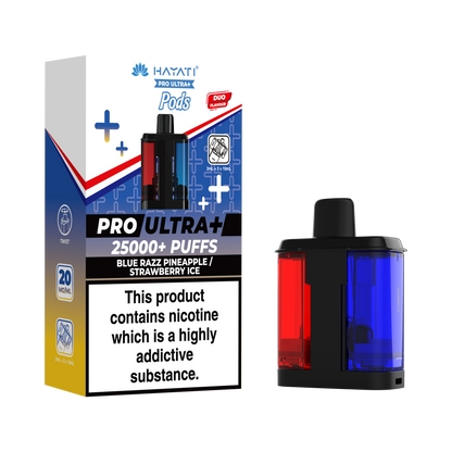 Hayati Pro Ultra+ 25K Replacement Prefilled Pods - Blue Razz Pineapple / Strawberry Ice