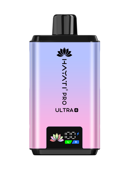 Hayati Pro Ultra+ 25000 Puffs - Big Puff Vape - Blueberry Cotton K / Raspberry Cotton K (Cotton Candy)