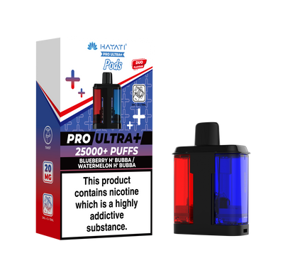 Hayati Pro Ultra+ 25K Replacement Prefilled Pods - Blueberry H'Bubba / Watermelon H'Bubba