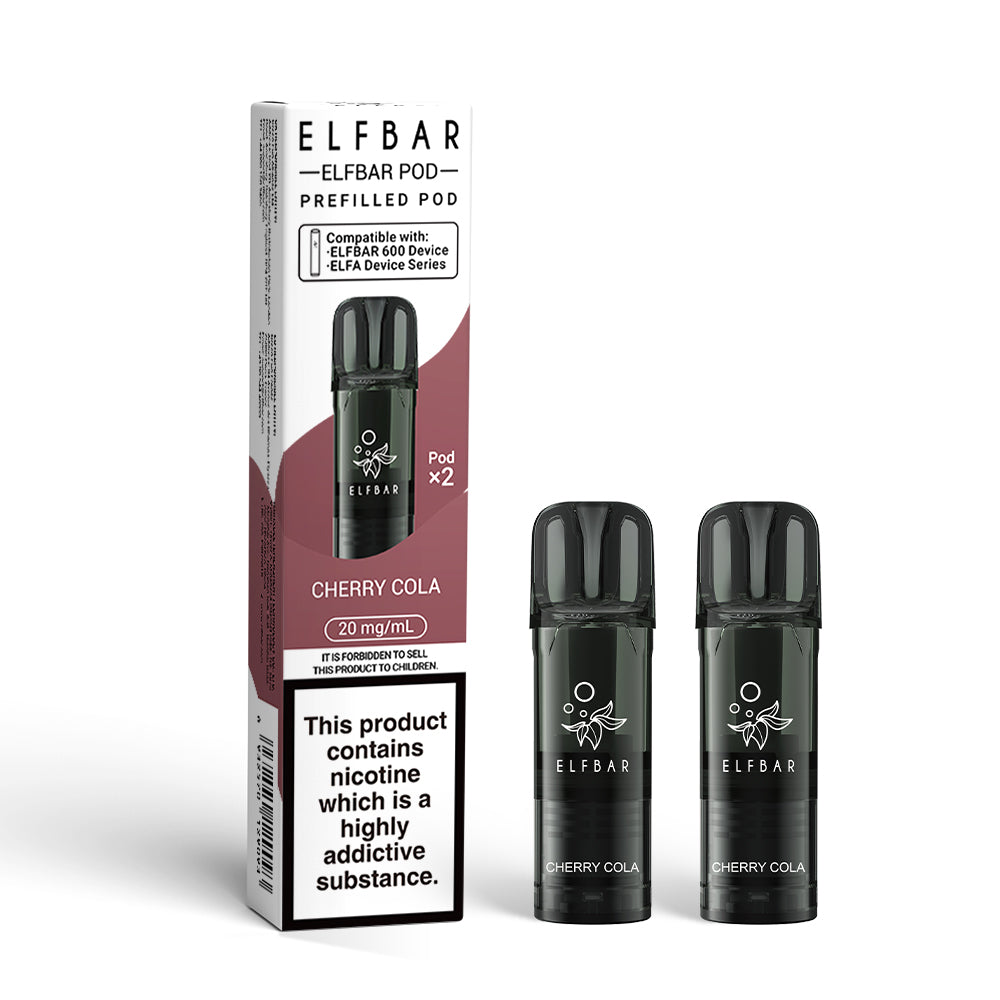 Elf Bar 600 Replacement Prefilled Pods - Cherry Cola