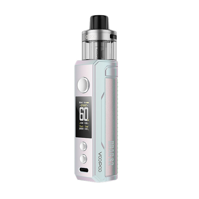VooPoo Drag S2 Vape Pod Kit Colourful Silver