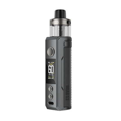 VooPoo Drag S2 Vape Pod Kit Grey Metal