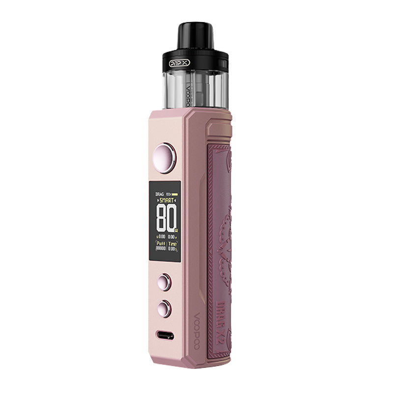 VooPoo Drag X2 Vape Pod Kit Glow Pink