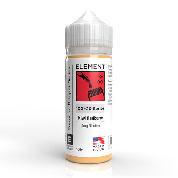 Element Kiwi Redberry Shortfill 100ml Bottle - With 20ml Nic Shot Space
