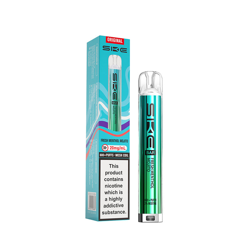 Fresh Menthol Mojito Ske Bar 600 Prefilled Pod Kit Disposable Alternative