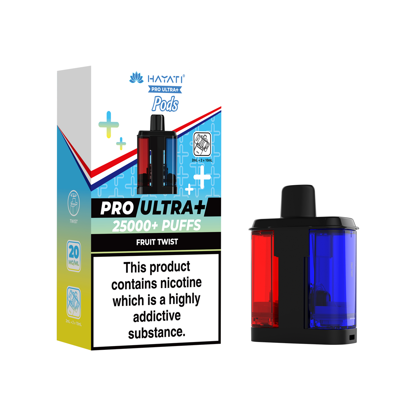 Hayati Pro Ultra+ 25K Replacement Prefilled Pods - Fruit Twist