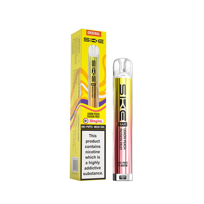 Lemon Peach Ske Bar 600 Prefilled Pod Kit Disposable Alternative