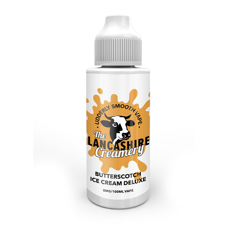 Lancashire Creamery Butterscotch Ice Cream Deluxe Shortfill 100ml E-liquid