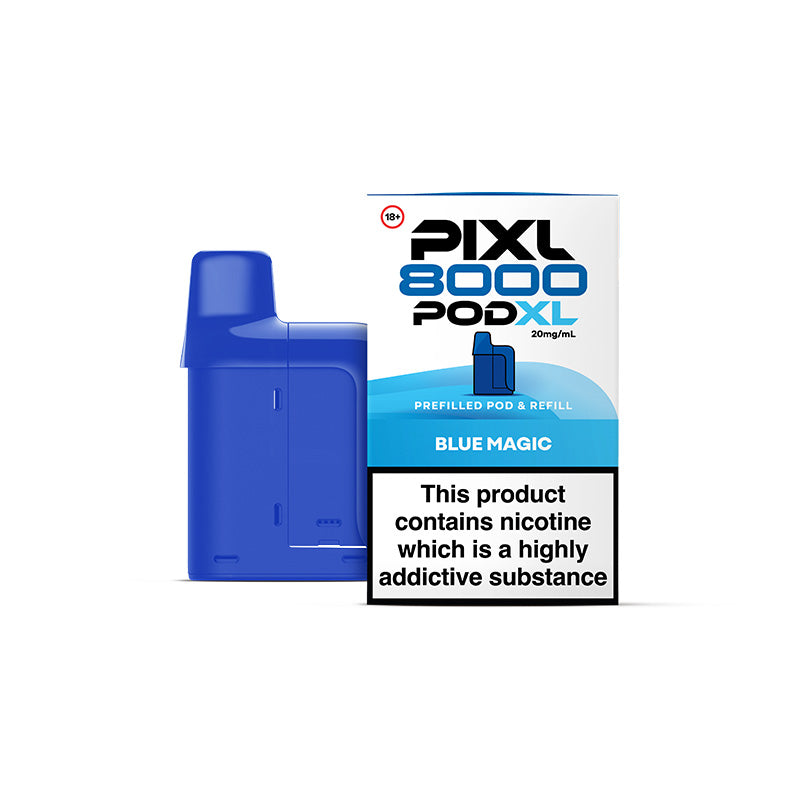 Pixl 8000 prefilled pod and refill container - Blue Magic