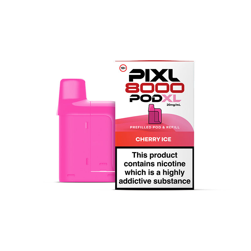 Pixl 8000 prefilled pod and refill container - Cherry Ice