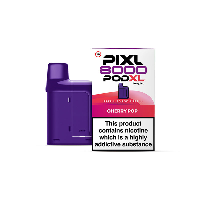 Pixl 8000 prefilled pod and refill container - Cherry Pop