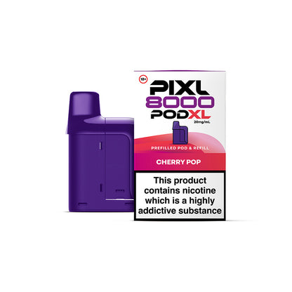 Pixl 8000 prefilled pod and refill container - Cherry Pop