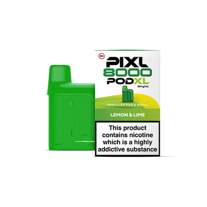 Pixl 8000 prefilled pod and refill container - Lemon & Lime