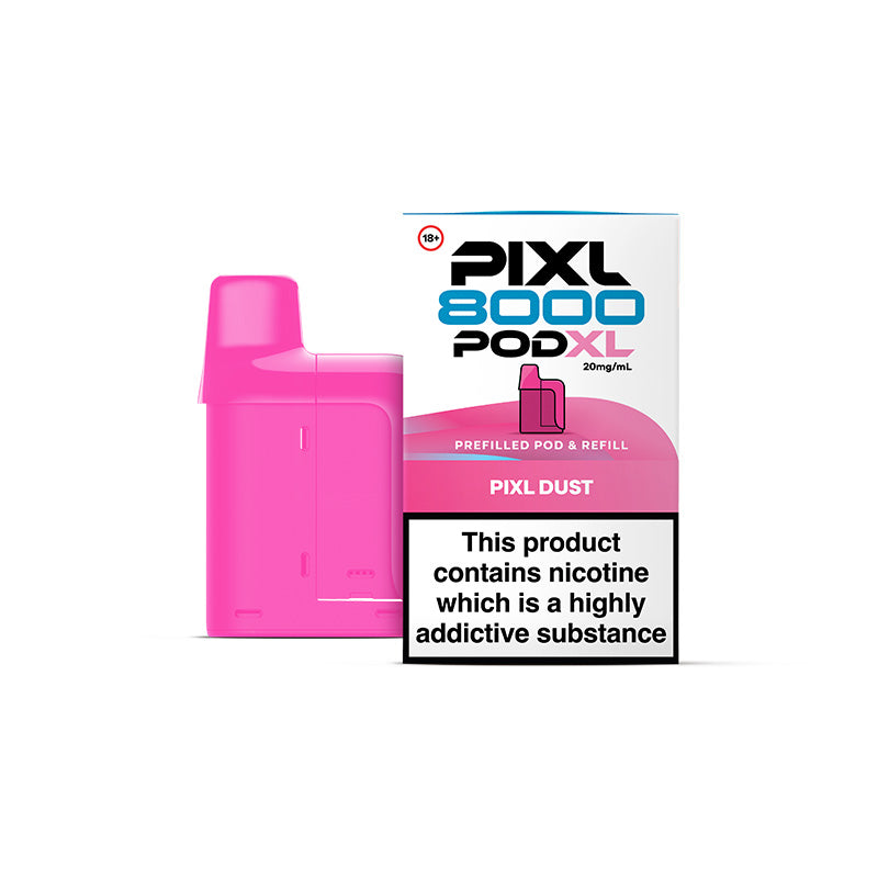 Pixl 8000 prefilled pod and refill container - Pixl Dust