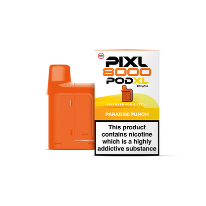 Pixl 8000 prefilled pod and refill container - Paradise Punch