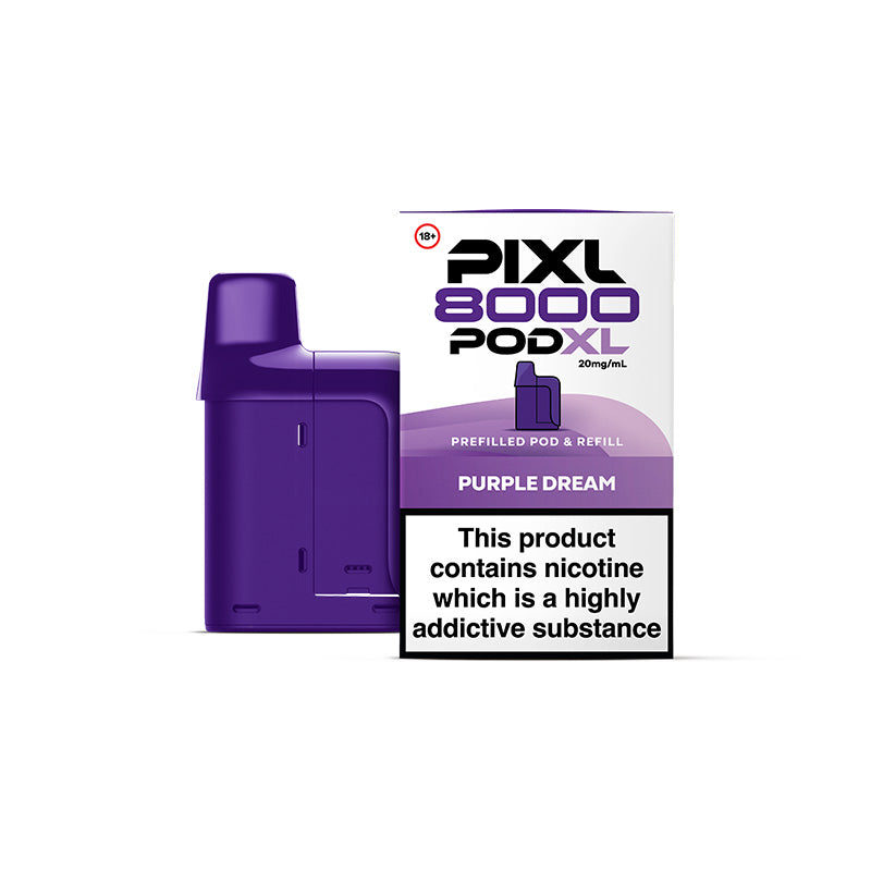 Pixl 8000 prefilled pod and refill container - Purple Dream