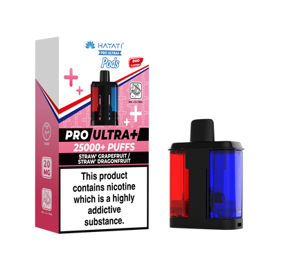 Hayati Pro Ultra+ 25K Replacement Prefilled Pods - Straw' Grapefruit / Straw' Dragonfruit