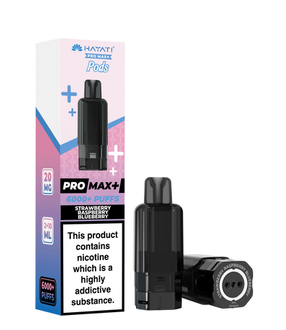 Hayati Pro Max+ 6K Prefilled Pod - Strawberry Raspberry Blueberry