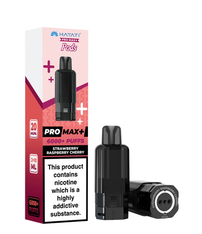 Hayati Pro Max+ 6K Prefilled Pod Strawberry Raspberry Cherry