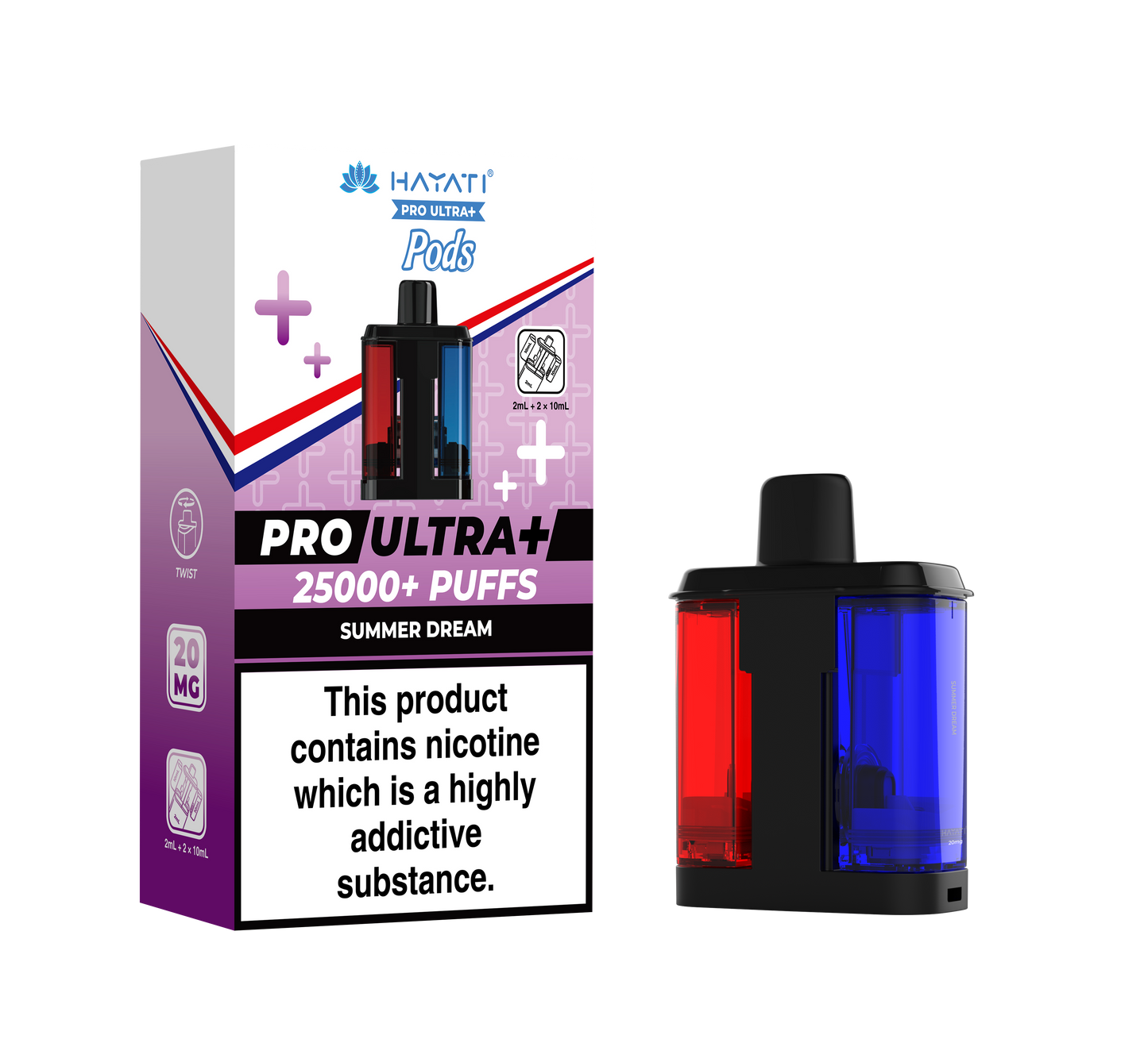 Hayati Pro Ultra+ 25K Replacement Prefilled Pods - Summer Dream