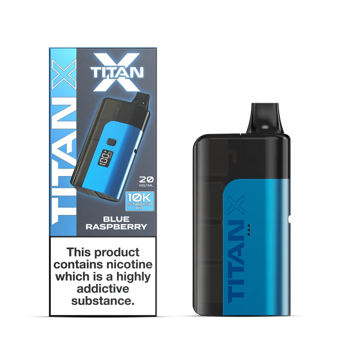 Titan X 10K Prefilled Pod Kit - Blue Raspberry