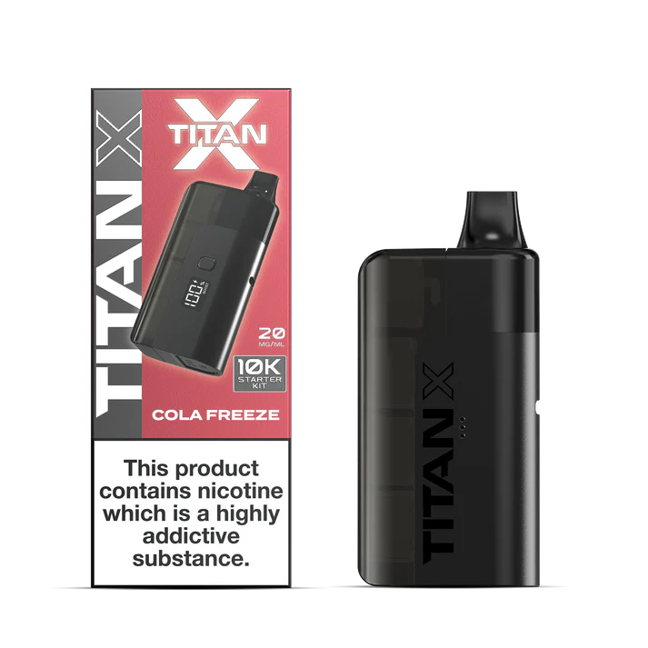 Titan X 10K Prefilled Pod Kit - Cola Freeze