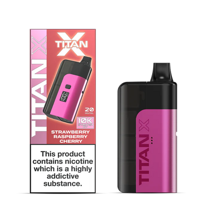 Titan X 10K Prefilled Pod Kit - Strawberry Raspberry Cherry