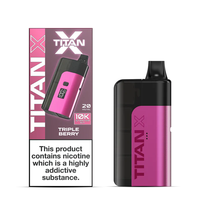 Titan X 10K Prefilled Pod Kit - Triple Berry